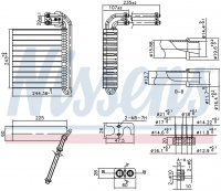 Радиатор испаритель (эвапоратор) NISSENS 92332