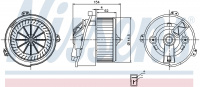 Вентилятор печки NISSENS 87129