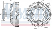 Вискомуфта вентилятора NISSENS 86054