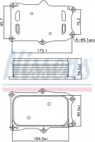 Радиатор масляный NISSENS 91256