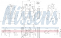 Компрессор кондиционера NISSENS 89593