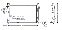 Радиаторы охлаждения двигателя AKS 502288R