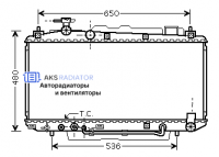 Радиатор охлаждения AKS 812301R