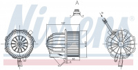 Вентилятор печки NISSENS 87428