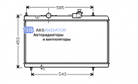 Радиатор охлаждения AKS 232228R
