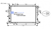 Радиаторы охлаждения двигателя AKS 552253R