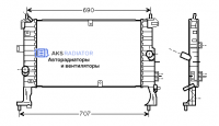 Радиатор охлаждения AKS 552346R