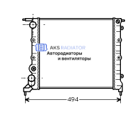 Радиатор охлаждения AKS 602042R