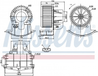 Вентилятор печки NISSENS 87033