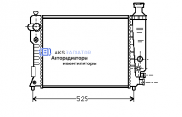 Радиаторы охлаждения двигателя AKS 572124R