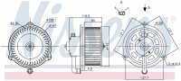 Вентилятор печки NISSENS 87159