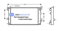 Радиатор охлаждения AKS 312033R