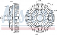 Вискомуфта вентилятора NISSENS 86148