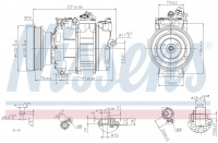 Компрессор кондиционера NISSENS 89232