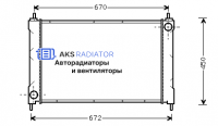 Радиатор охлаждения AKS 382077R
