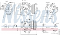 Компрессор кондиционера NISSENS 89433
