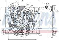 Вентилятор NISSENS 85186