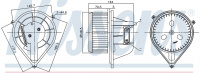 Вентилятор печки NISSENS 87241