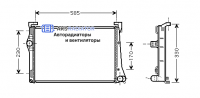 Радиаторы охлаждения двигателя AKS 302279R