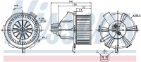 Вентилятор печки NISSENS 87085
