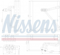Радиатор испаритель (эвапоратор) NISSENS 92353