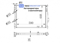Радиаторы охлаждения двигателя AKS 272414R