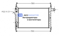 Радиаторы охлаждения двигателя AKS 552163R