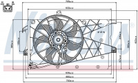 Вентилятор NISSENS 85199