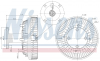 Вискомуфта вентилятора NISSENS 86043