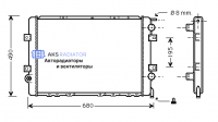 Радиатор охлаждения AKS 602264R