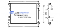 Радиаторы охлаждения двигателя AKS 312097R