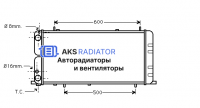 Радиатор охлаждения AKS 132051R
