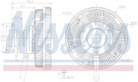 Вискомуфта вентилятора NISSENS 86231