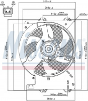 Вентилятор NISSENS 85267