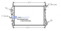 Радиаторы охлаждения двигателя AKS 322376R
