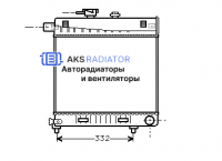 Радиаторы охлаждения двигателя AKS 502150RMT