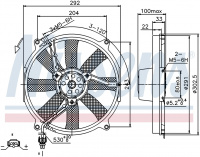 Вентилятор NISSENS 85702