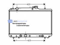 Радиатор охлаждения AKS 742051R