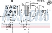 Компрессор кондиционера NISSENS 89459