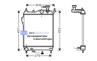 Радиатор охлаждения AKS 402099R