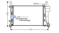 Радиатор охлаждения AKS 502363R