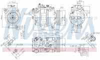 Компрессор кондиционера NISSENS 890070