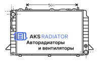 Радиатор охлаждения AKS 132085R