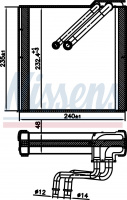 Радиатор испаритель (эвапоратор) NISSENS 92371