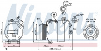 Компрессор кондиционера NISSENS 89034