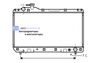 Радиатор охлаждения AKS 812219R