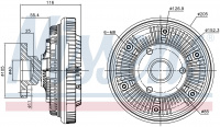 Вискомуфта вентилятора NISSENS 86090