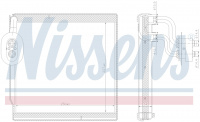 Радиатор испаритель (эвапоратор) NISSENS 92374