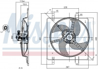 Вентилятор NISSENS 85027