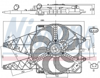 Вентилятор NISSENS 85569